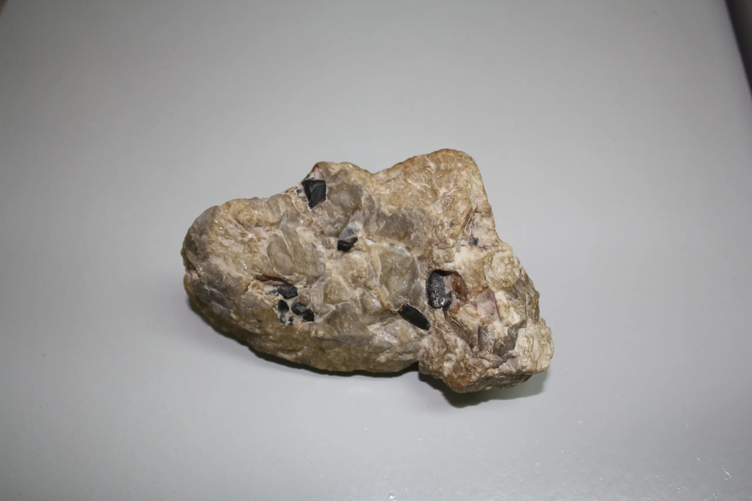 La columbita-tantalita (Coltán)  se distingue por su color negro, hábito ptrismático y alto peso específico. Cátedra de Yacimientos, UBA.